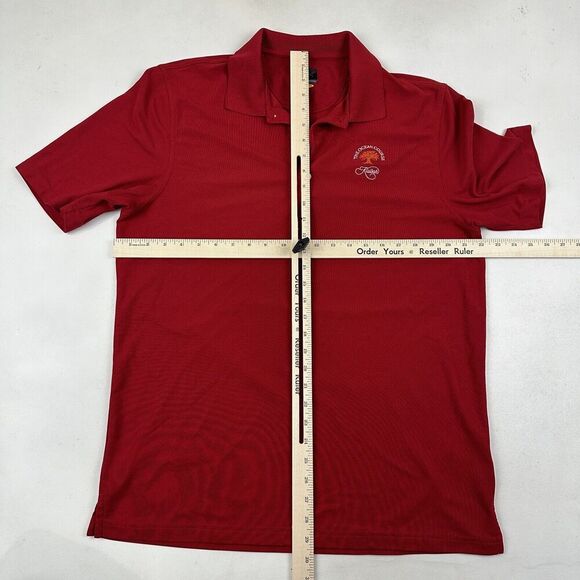 Greg Norman PlayDry OCEAN COURSE KIAWAH ISLAND Red Polo Shirt S/S Sz L Poly - Picture 3 of 10